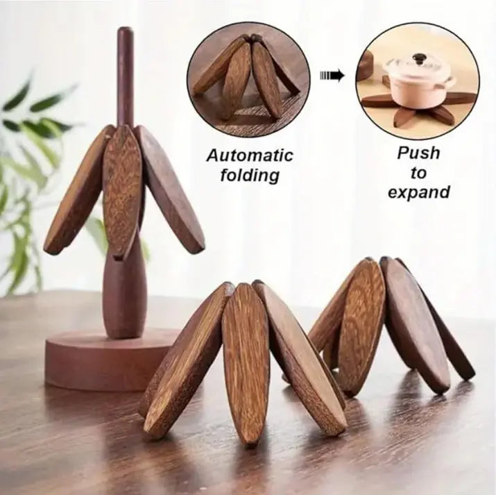 Personalized Walnut Wooden Coasters Set™