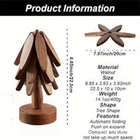 Personalized Walnut Wooden Coasters Set™