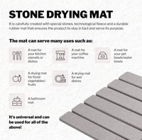 Luxurious Diatomite Fast-Drying Kitchen and Bath Mat™