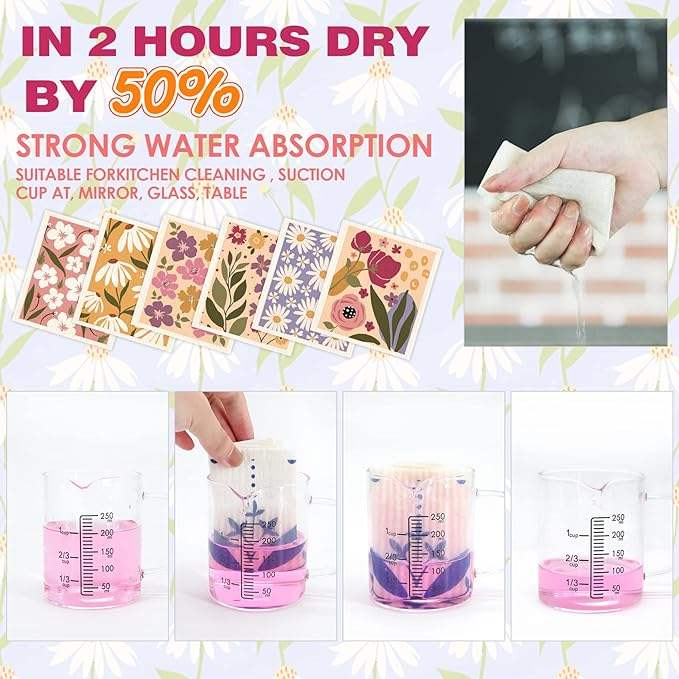 Eco-Friendly Floral Dishcloth 6 Pcs Set™