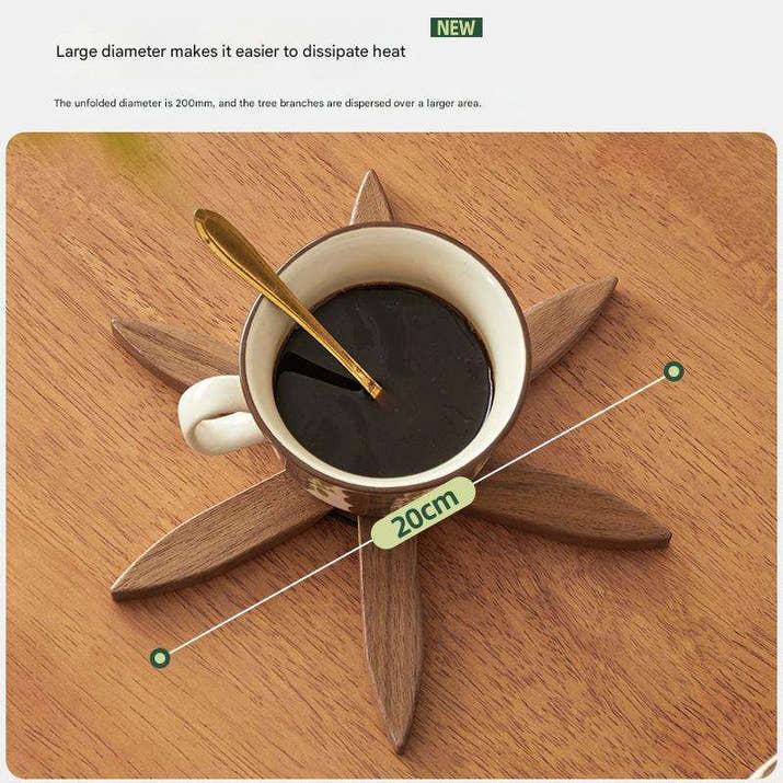 Personalized Walnut Wooden Coasters Set™