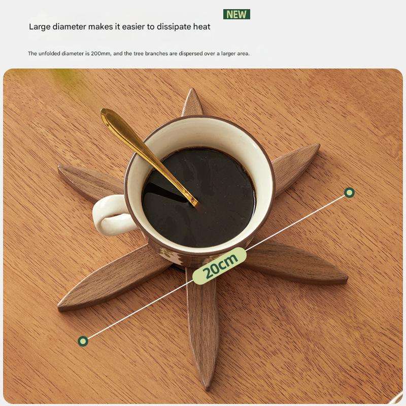 Personalized Walnut Wooden Coasters Set™