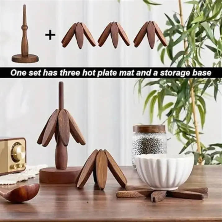 Personalized Walnut Wooden Coasters Set™